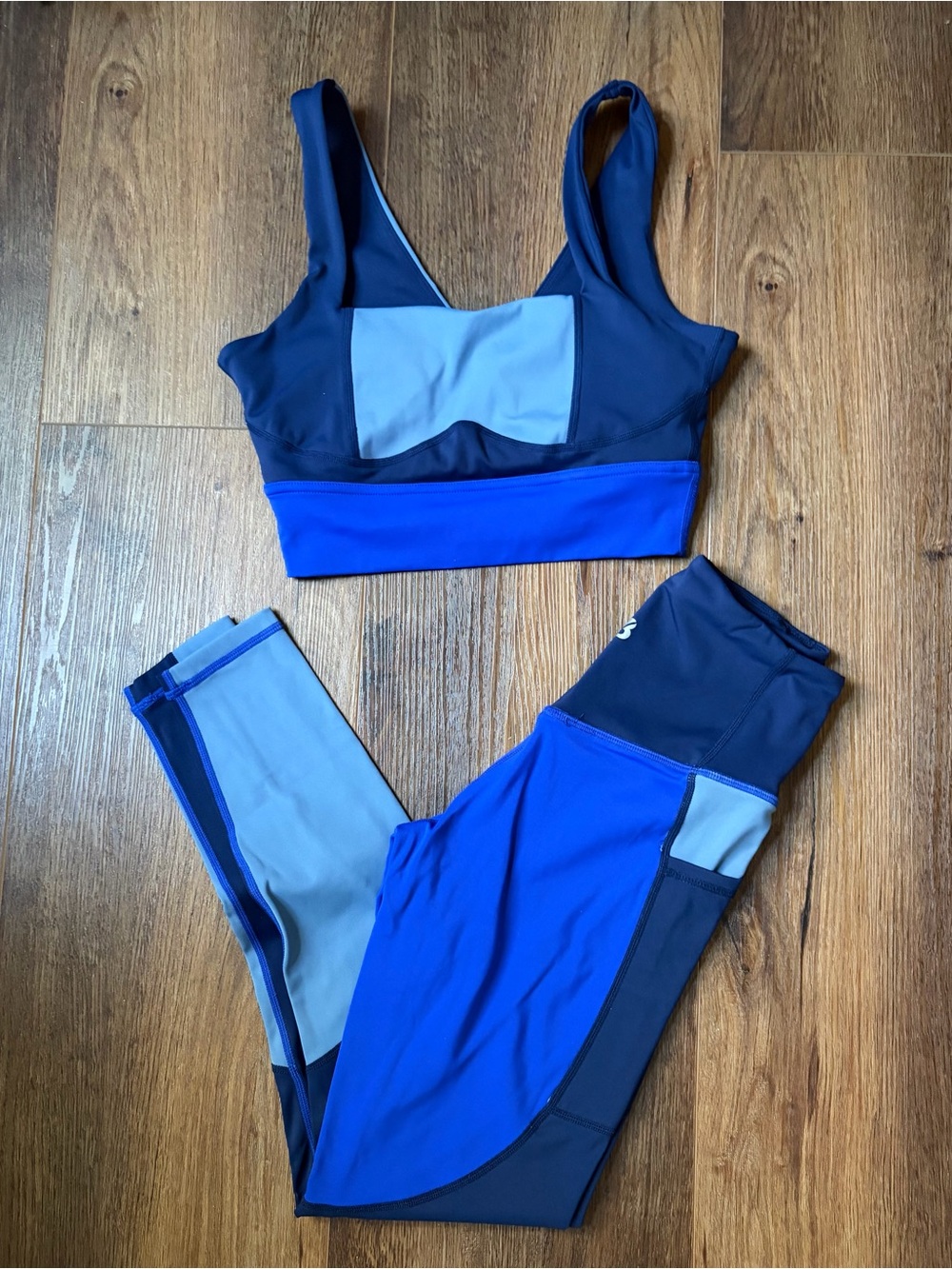 Buff bunny blue matching set